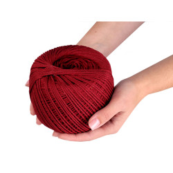 Bavlněná příze macrame Ø2 mm rozčesávací
