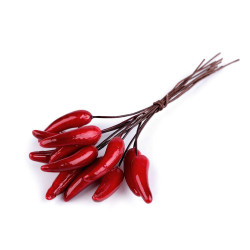 Umělé chilli papričky na drátku