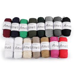 Pletací a háčkovací příze Anet macrame Ø2 mm 90 g