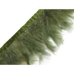 Prýmek - krocaní peří šíře 9-12 cm