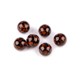 Plastové korálky leopardí vzor Ø16 mm