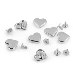 Sedlářský nýt šroubovací srdce 15x14 mm
