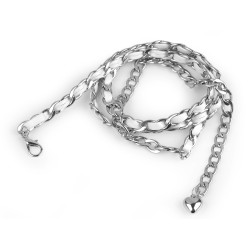 Dámský pásek kovový proplétaný šíře 0,9 cm