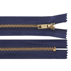Kovový zip No 5 délka 12 cm (jeansový)