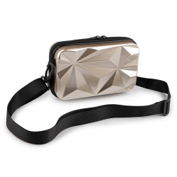 Dámská skořepinová kabelka / pouzdro crossbody s popruhem 18x11 cm