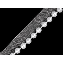 Prýmek / paspulka s perlami šíře 10 mm