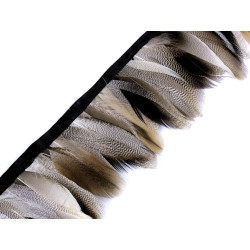 Prýmek - kachní peří 6-8 cm