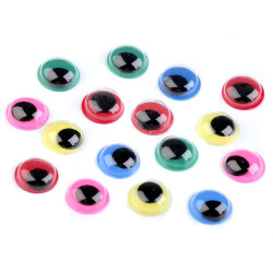 Plastové oči barevné Ø10 mm