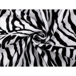 Imitace zvířecí kůže / kožešina zebra