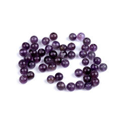 Ametyst, minerální korálky Ø4 mm