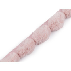 Všívací lemovka / lampas z umělé kožešiny kulatý šíře 3 cm